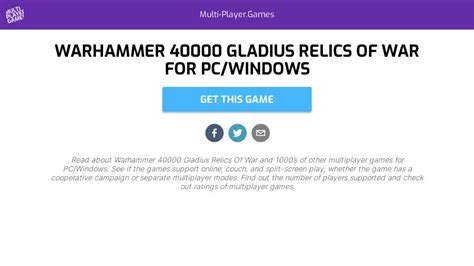 Warhammer 40000 Gladius Relics Of War For Pcwindows Multi Playergames