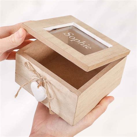 Personalised Wooden Heart Trinket Box By Dibor Notonthehighstreet Com