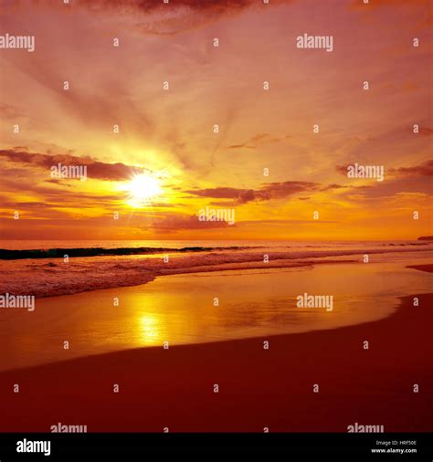 Beautiful Sunrise Over The Sea Stock Photo Alamy