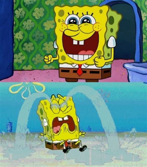 Spongebob Happy And Sad Blank Template Imgflip