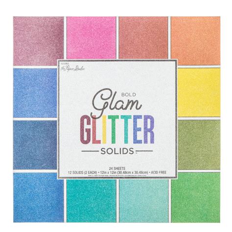 Glam Glitter Solids Paper Pack 12 X 12 Hobby Lobby