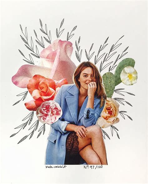 Camille Rowe Flower Collage By Katy Edling No 97100 Collages
