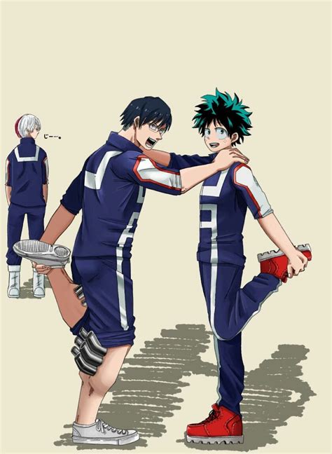 Todoroki Shouto And Iida Tenya And Midoriya Izuku Iida Hero Academia