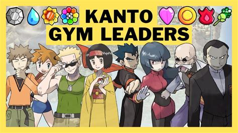 Kanto Gym Leaders Team Youtube