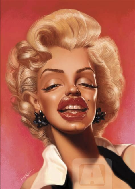 Marilyn Monroe 네이버 블로그 Caricaturas de famosos Famosos Caricatura de