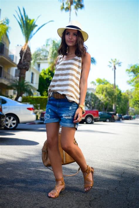17 Cool And Casual Denim Shorts Outfit Ideas For Hot Summer Days Part 1