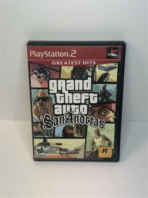 Grand Theft Auto San Andreas Gh Sony Playstation 2 Ps2 Complete Ebay
