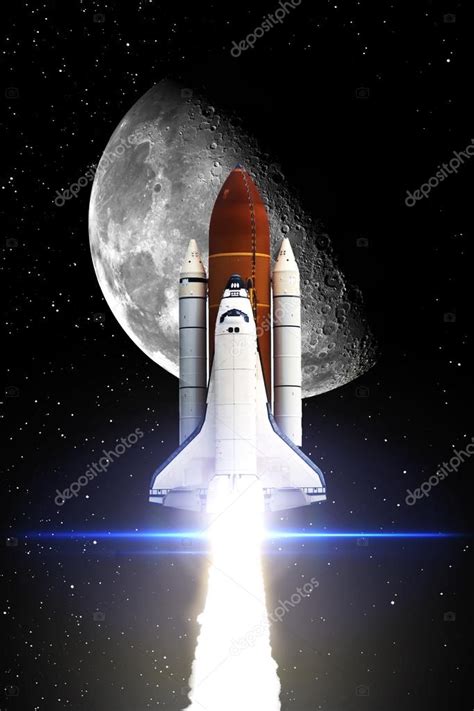 Space Shuttle Taking Off On A Mission Elements Of This Image Furnished