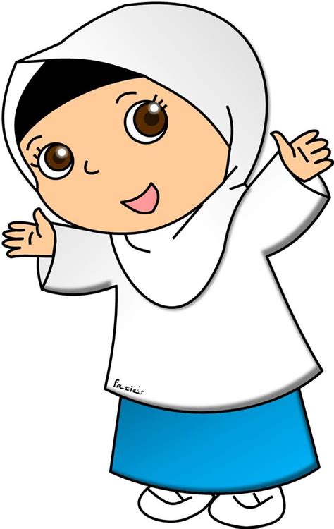 Cute Doodle Art Doodle Girl Islamic Cartoon