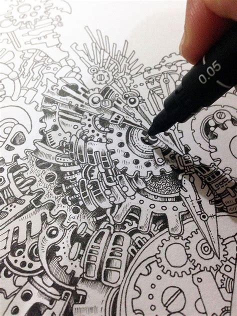 Sketchy Stories Doodle Art Kerby Rosanes 4 Steampunk Drawing Owl