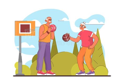 Old Man Playing Basketball Stock Illustrations 32 Old Man Playing