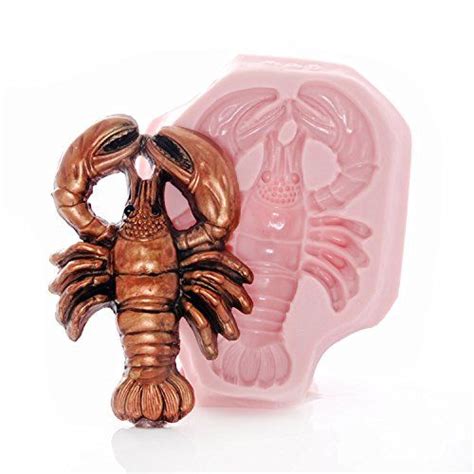 lobster silicone mold food safe fondant chocolate candy resin polymer clay craft jewelry
