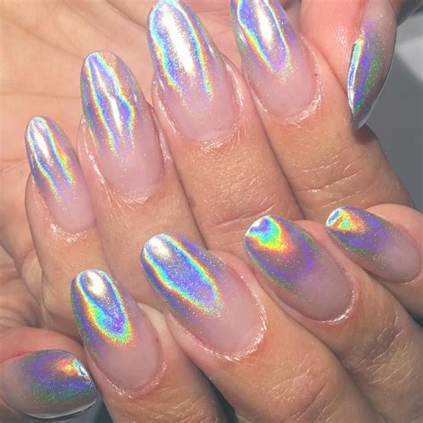 Holographic Fade Gels Such A Cool Manicure Uñas De Gel Diseños De