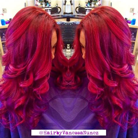 rasberry pretty hairstyles red hair long hair styles vanessa beauty color work instagram