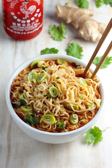 20 Minute Spicy Sriracha Ramen Noodle Soup Baker By Nature Bloglovin