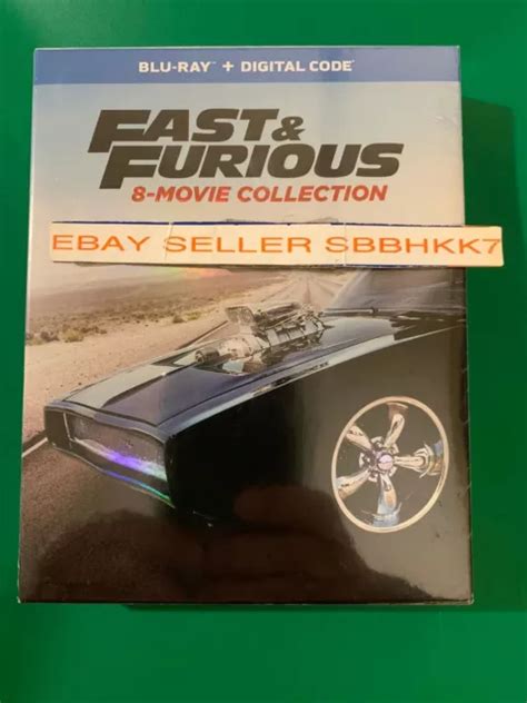 Fast And Furious 8 Movie Collection Blu Ray Digital Authentic New Free