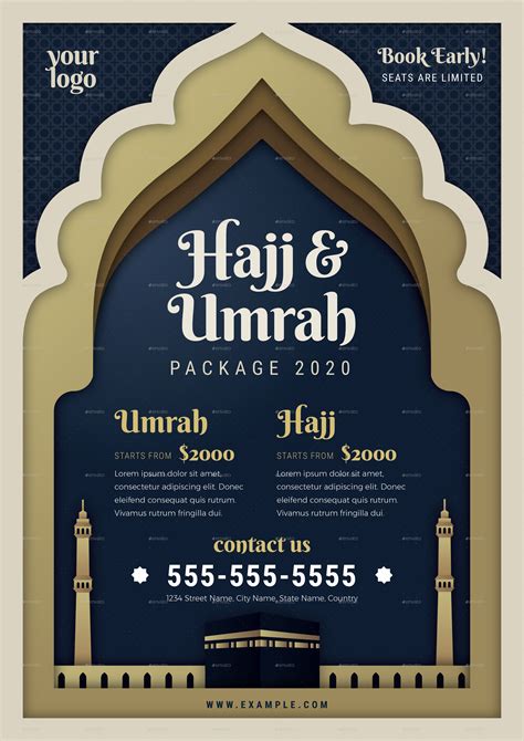 Umrah And Hajj Flyer Template Print Templates Graphicriver