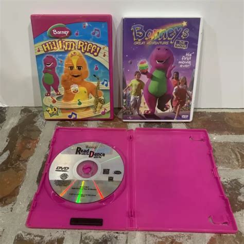 Barney And Friends Dvd Lot Of 3 Hi Im Riff Barneys Great Adventure Read