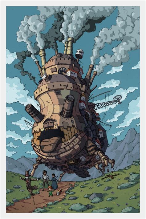 Howls Moving Castle By Artbygiuseppe On Deviantart Studio Ghibli Art