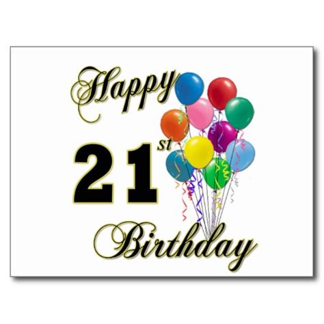 Happy 21st Birthday Images Clipart Best