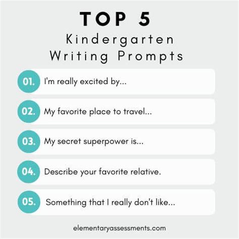 71 Great Kindergarten Writing Prompts