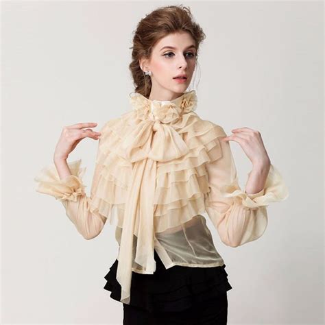 Image Result For Ladies Ruffle Blouse Fashion Victorian Blouse