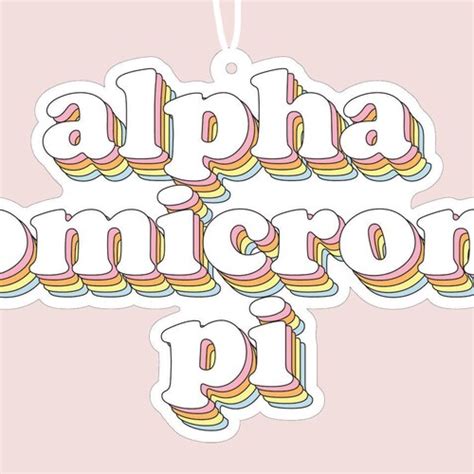 Alpha Omicron Pi Sorority Sticker Pack Perfect For Bid Day Etsy