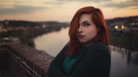 Wallpaper Portrait Redhead Depth Of Field Women Outdoors 2000x1125 Motta123 1151758