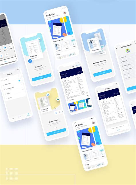 Cv builder and enjoy it on your iphone, ipad and ipod touch. Ezy CV/Resume Builder Mobile App on Behance | Mobile app, Resume builder, App