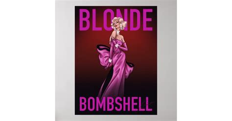Blonde Bombshell Poster Zazzle