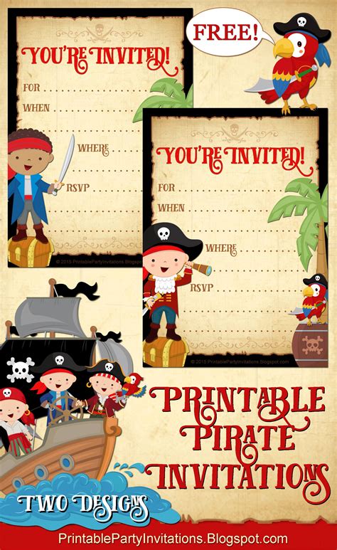Jake And The Neverland Pirates Invitations Free Printable