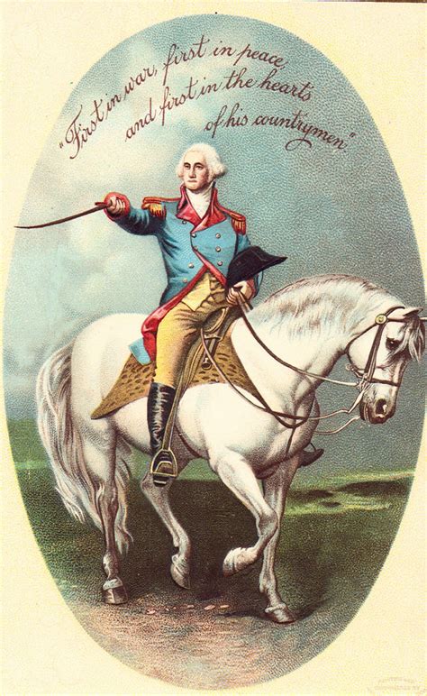 Vintage Postcard George Washington On His Horse
