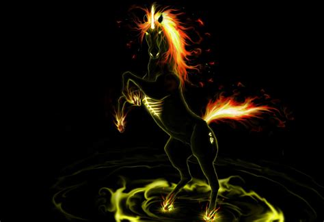 Fire Unicorn Unicorn Tattoos Fantasy Horses Unicorn