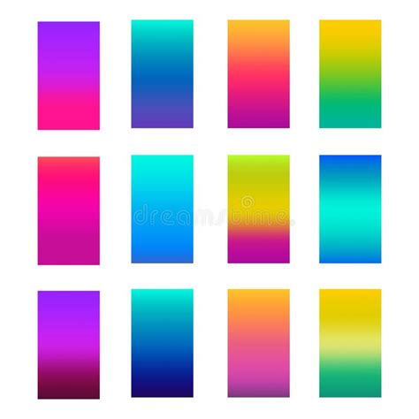 Color Gradients Set Stock Vector Illustration Of Green 113201449