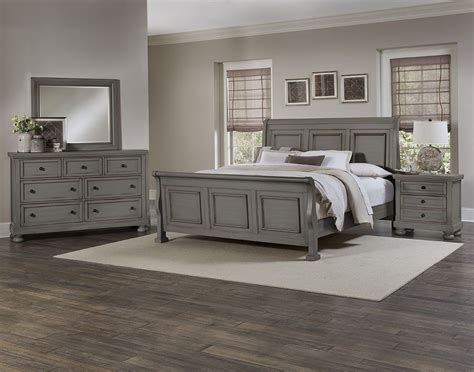 Queen sleigh bed dresser mirror. Chardon Sleigh Configurable Bedroom Set | Grey bedroom ...