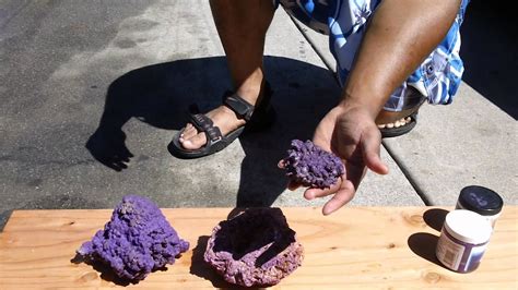 It is a once live natural reef rock. how to make diy purple live rock 2 - YouTube