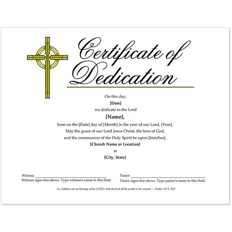 Essential Church Certificates