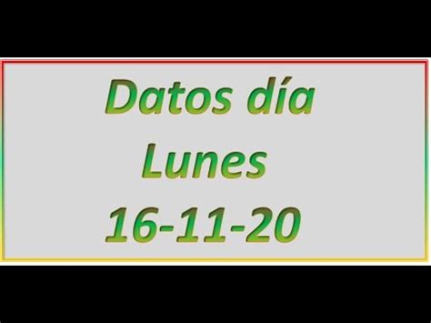 En el video están los datos mas potables del día a mirarlo y compartirlo YouTube