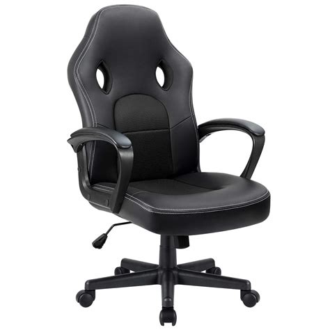 Modern cheap price best executive ergonomic mesh office chair black home office computer swivel desk chair with wheels for sale. Walnew Black High Back Office Desk Chair Gaming Chair ...