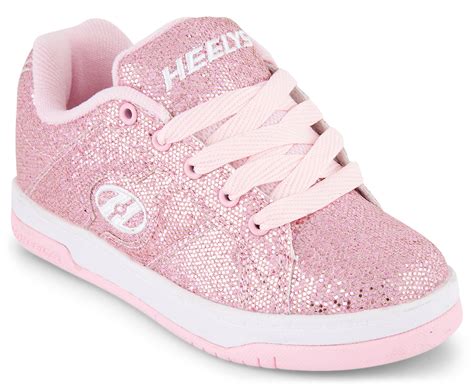 Heelys Girls Split Pink Disco Wheel Shoe Pink Glitter Au