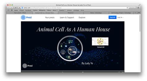 Maybe you would like to learn more about one of these? Animal Cell As A Human House (Judy) | Cell analogy, Animal ...