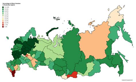 Ethnic Russians In The Russian Federation 2010 Maps On The Web