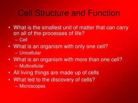 Ppt Cell Structure And Function Powerpoint Presentation Free