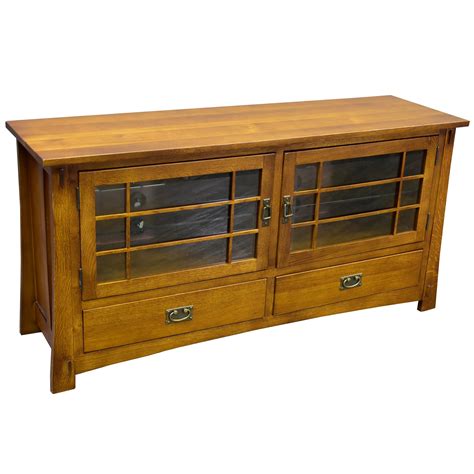 Mission Quarter Sawn Oak 60 Tv Stand 2 Colors Available — Crafters