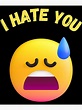 "I Hate You Emoji " Poster for Sale by PrintBro | Redbubble