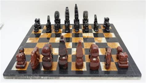 CARVED AFRICAN STONE CHESS SET Q3:is it available to send free samples before my ordering9 a:we are very glad to provide free sample for you to check our quality and set up the.