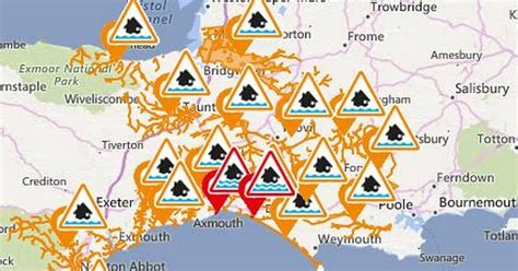These Are The 13 Flood Warnings And Alerts In Place Across Somerset Dorset And Devon Somerset