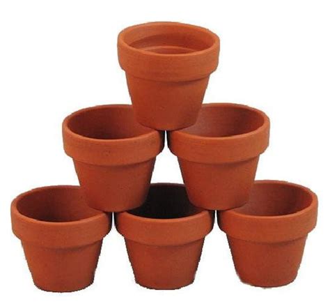 10 25 X 225 Mini Clay Pots Great For Plants Etsy