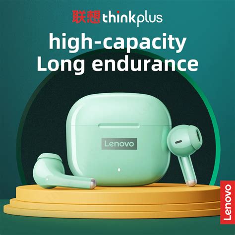 Lenovo Thinkplus Lp40 Pro Bluetooth 51 Noise Reduction Earbuds
