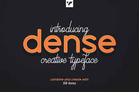 Dense Creative Typeface 59 Fonts Creative Market